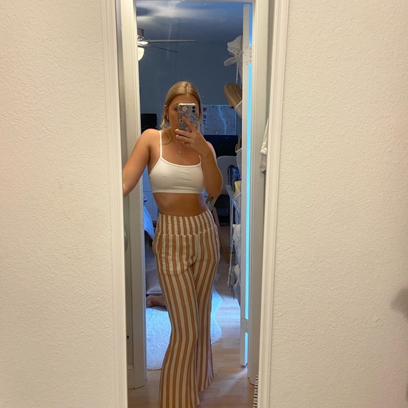 Pink and white striped beach pants billabong - Picture 2 of 4